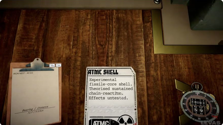 IRON NEST ammunition card showing the ATMC shell selected before firing on Barcelona.